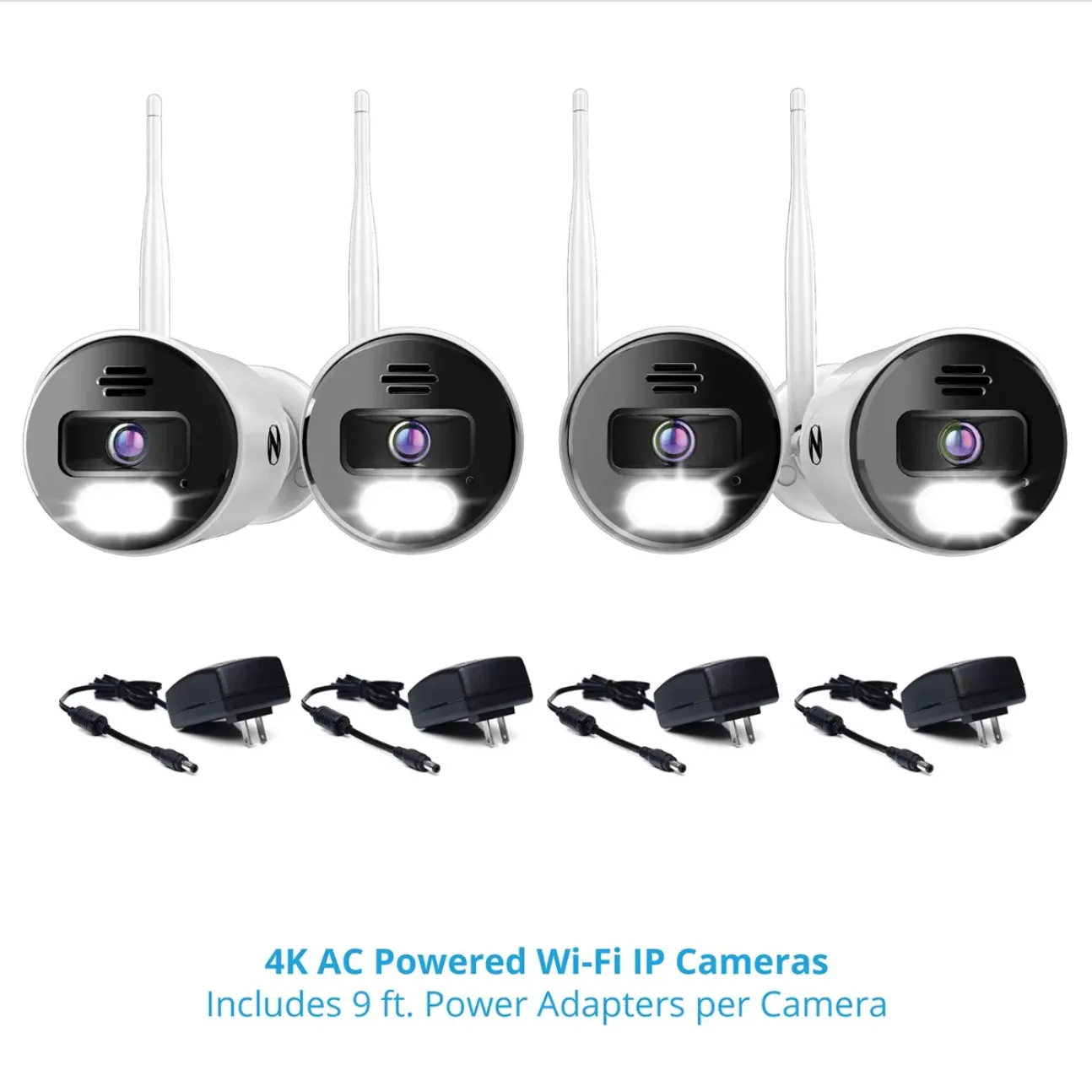 10 Channel 4K Bluetooth Wi-Fi NVR with 1TB Hard Drive and 4 Wi-Fi IP 4K Spotlight Cameras with 2-Way Audio and Audio Alerts and Sirens - Image 12