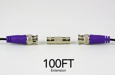 100 ft In-Wall Rated BNC Video-Power Extension Cable with Extension Adapter - Image 3