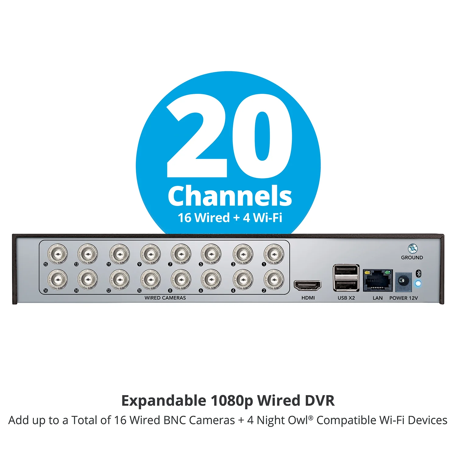2-Way Audio 20 Channel DVR Security System with 1TB Hard Drive and 10 Wired 1080p Deterrence Cameras - Image 8
