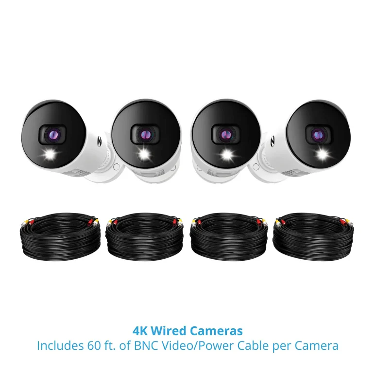 4 Channel 4K Bluetooth DVR with 1TB Hard Drive and 4 Wired 4K Spotlight Cameras - Image 10