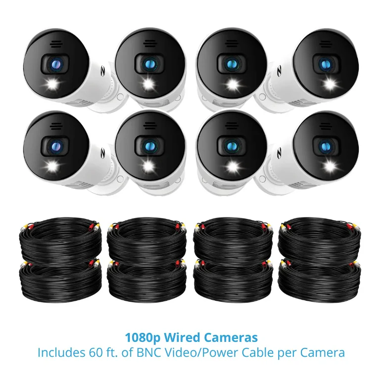 8 Channel 1080p Bluetooth DVR with 1TB Hard Drive and 8 Wired 1080p Spotlight Cameras with Audio Alerts and Sirens - Image 11