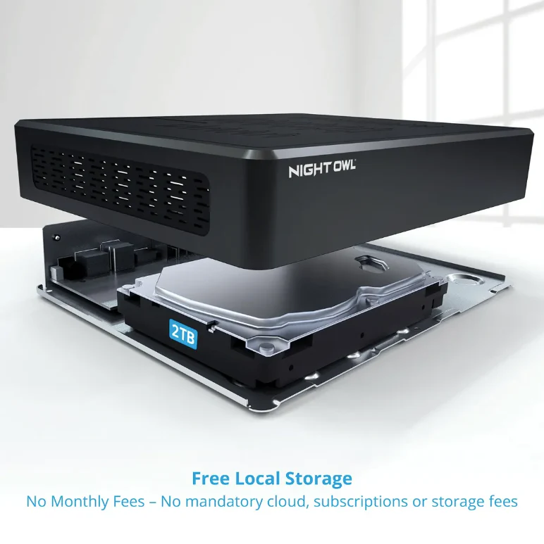 8 Channel 4K Bluetooth DVR with 2TB Hard Drive and 6 Wired 4K Spotlight Cameras with Audio Alerts and Sirens - Image 10