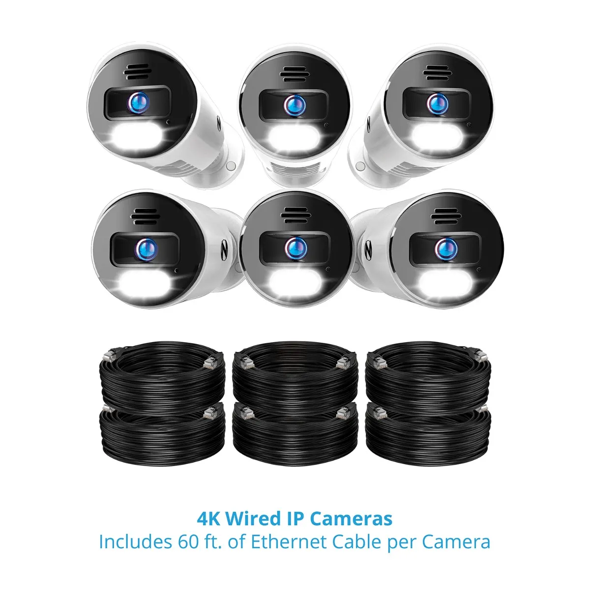 12 Channel 4K Bluetooth NVR with 2TB Hard Drive and 6 Wired IP 4K Spotlight Cameras with 2-Way Audio and Audio Alerts and Sirens - Image 6