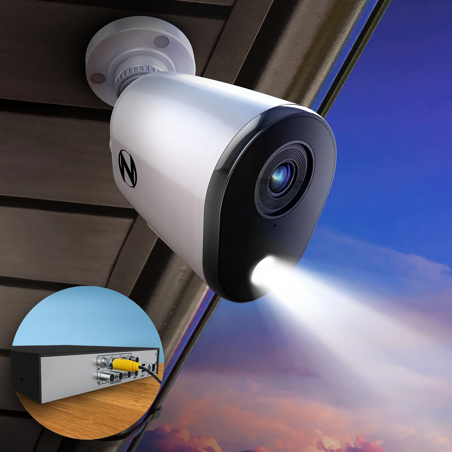 2-Way Audio 12 Channel DVR Security System with 2TB Hard Drive and 8 Wired 2K Deterrence Cameras - Image 7