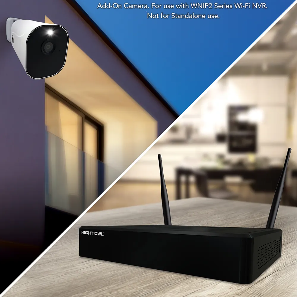 Add On Wire Free Battery 1080p Spotlight Camera with 2-Way Audio - White - Image 6
