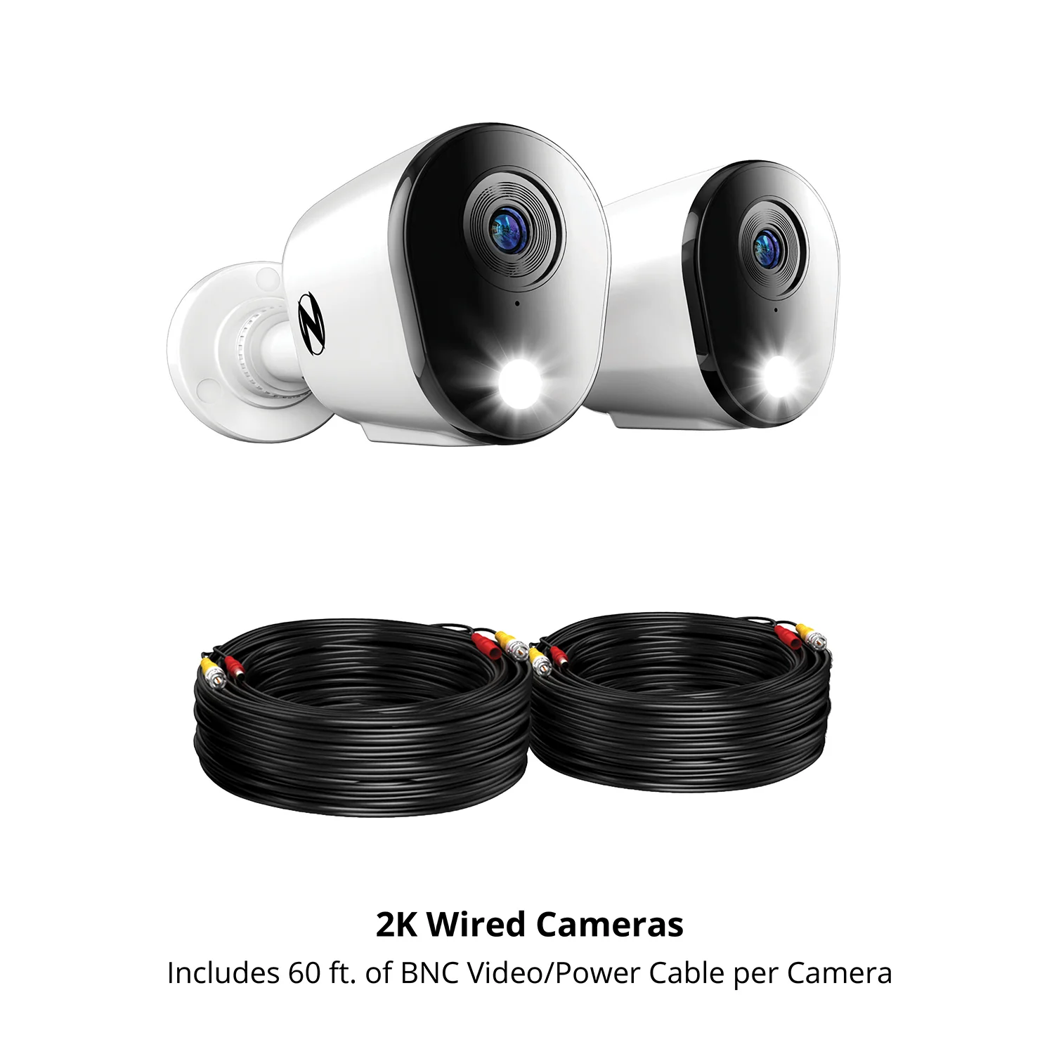 Add On Wired 2K Deterrence Cameras with 2-Way Audio - 2 Pack - White - Image 6