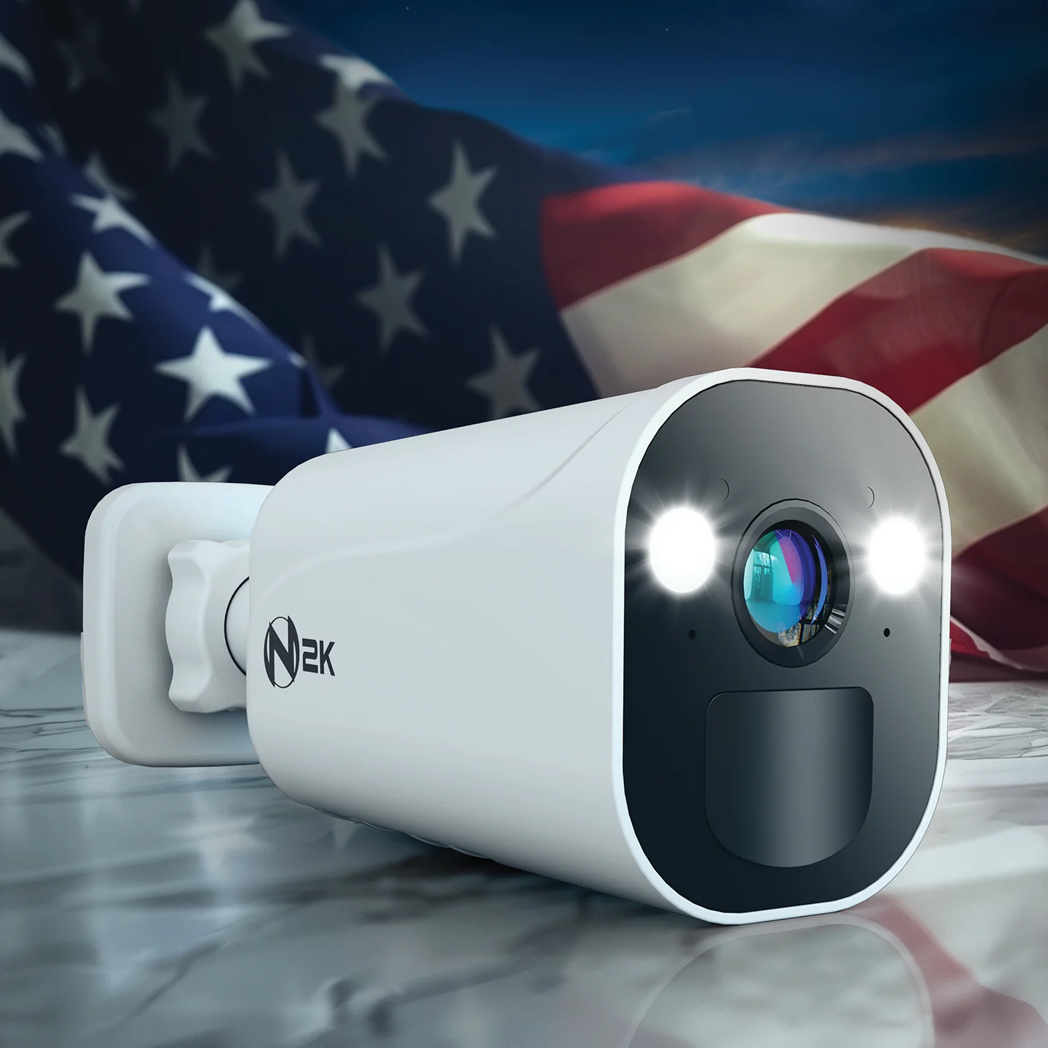 Expandable Wi-Fi Security Hub with 64GB microSD Card and 3 Wire Free 2K Deterrence Cameras - Image 3