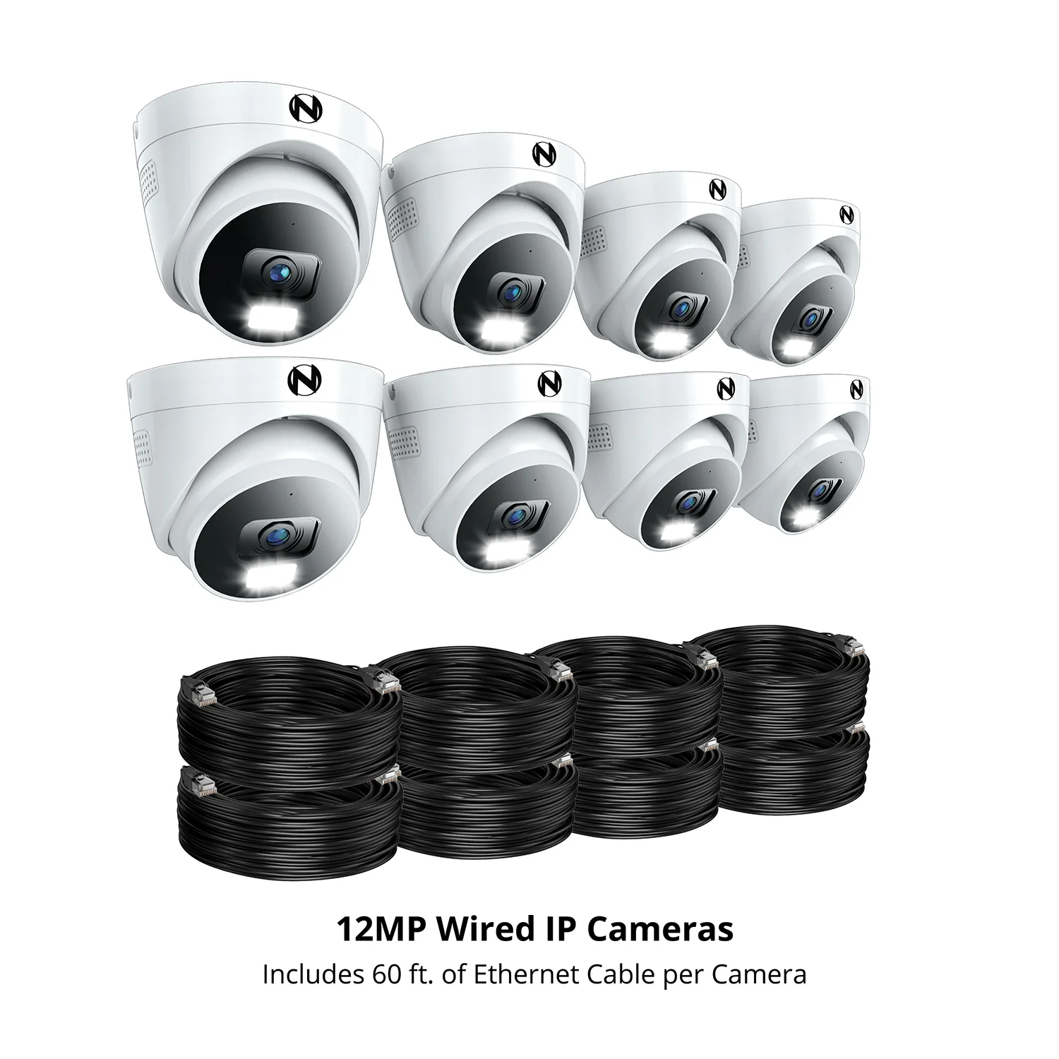 Power over Ethernet 12 Channel 4K+ 12MP NVR Security System with 2TB HD and 8 Wired IP 4K+ Deterrence Dome Cameras - Image 13