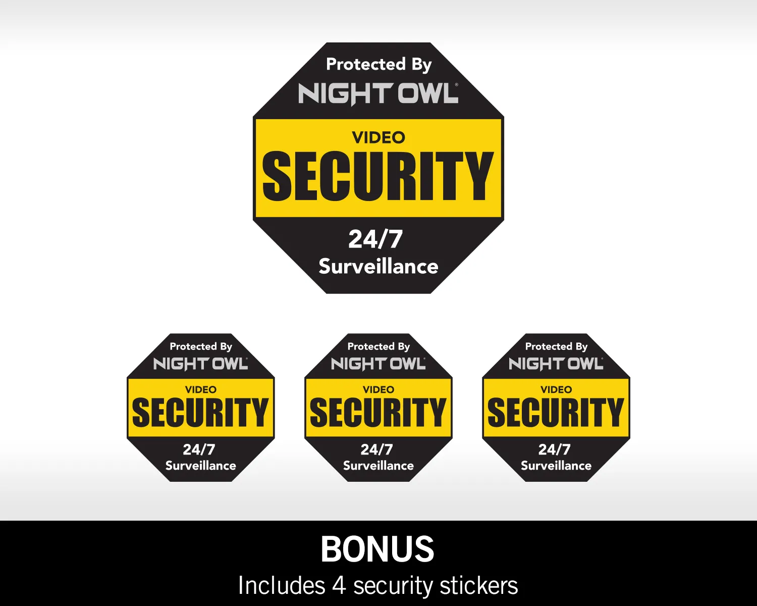 Reflective Outdoor Aluminum Yard Stake Sign and 4 Window Stickers - Image 3
