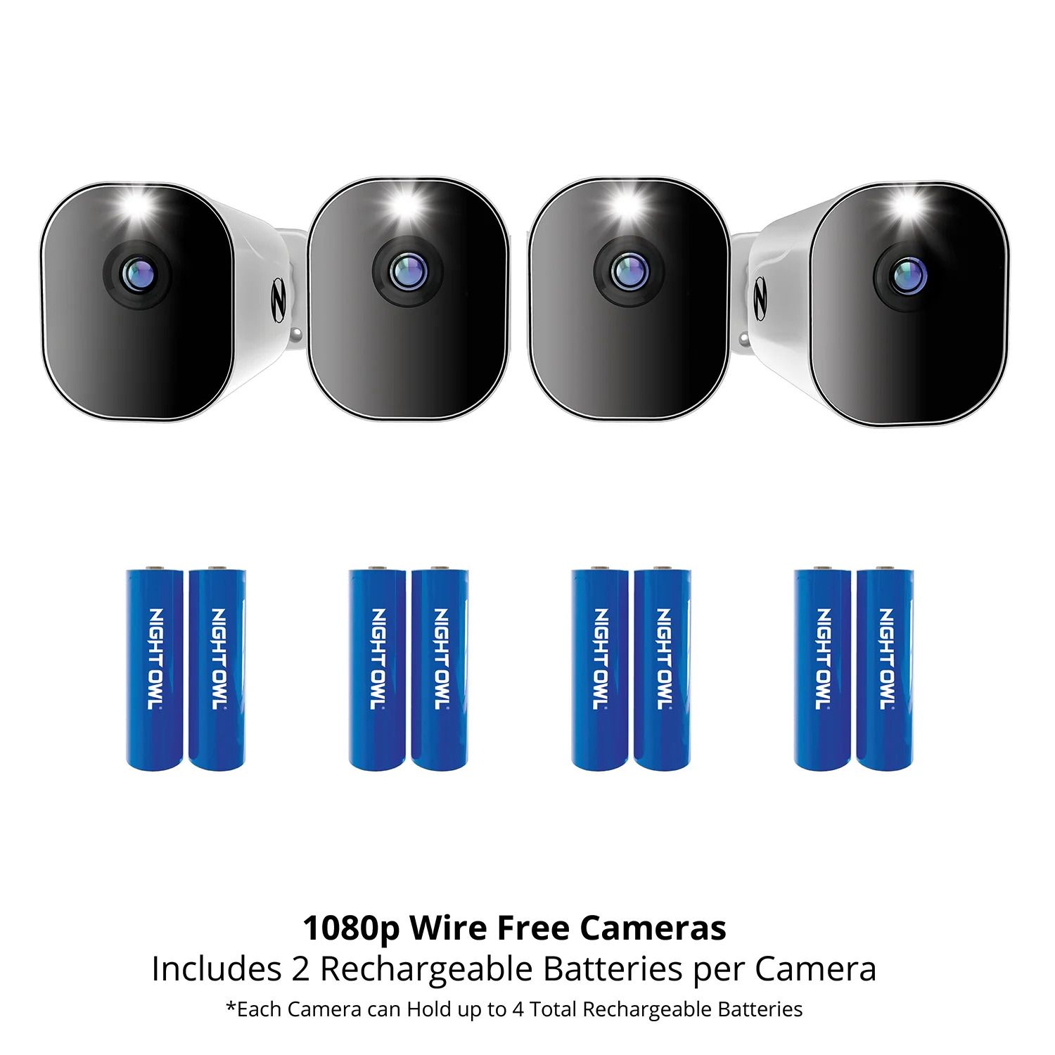 Refurbished 10 Channel 4K Wi-Fi NVR Security System with 1TB Hard Drive and 4 Wire Free 1080p Deterrence Cameras with 2-Way Audio - Image 13