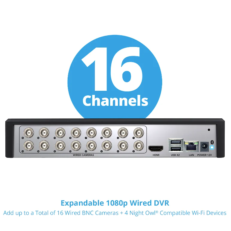 Refurbished 16 Channel 1080p Bluetooth DVR with 1TB Hard Drive - Add up to 20 Total Devices - Image 5