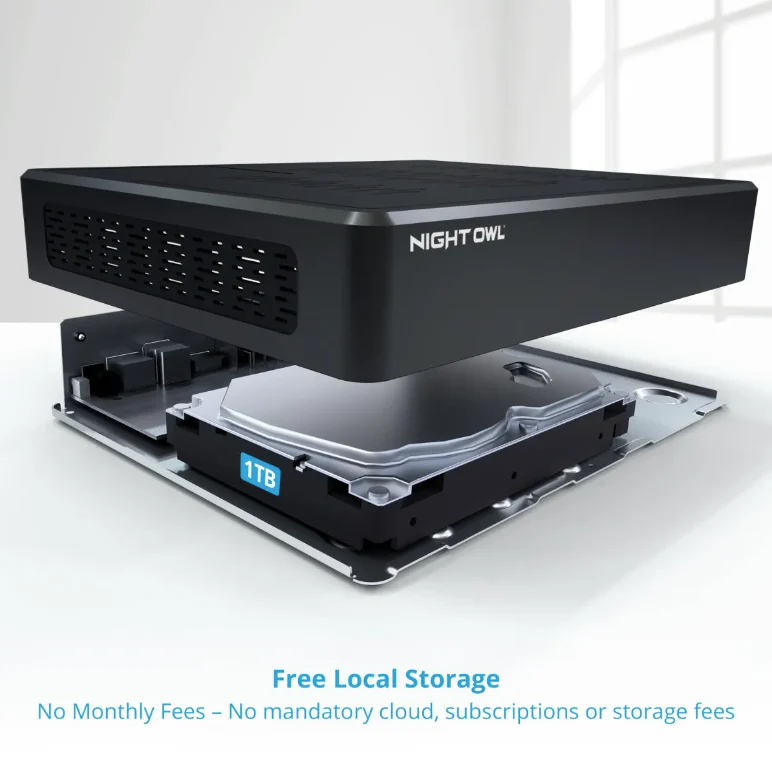 Refurbished 4 Channel 4K Bluetooth DVR with 1TB Hard Drive and 4 Wired 4K Spotlight Cameras - Image 9