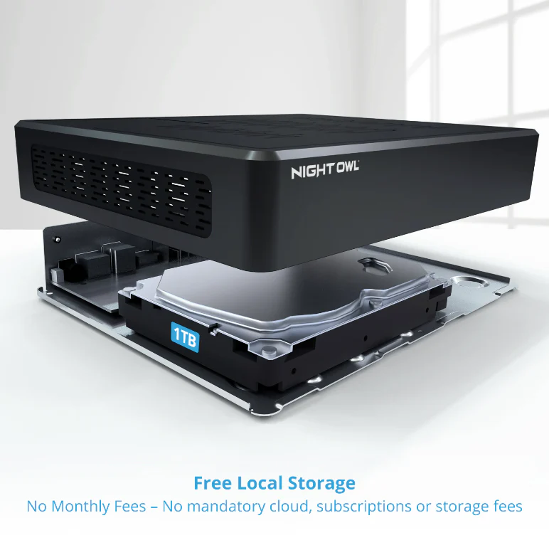 Refurbished 8 Channel 4K Bluetooth DVR with 1TB Hard Drive and 4 Wired 4K Spotlight Cameras with Audio Alerts and Sirens - Image 10