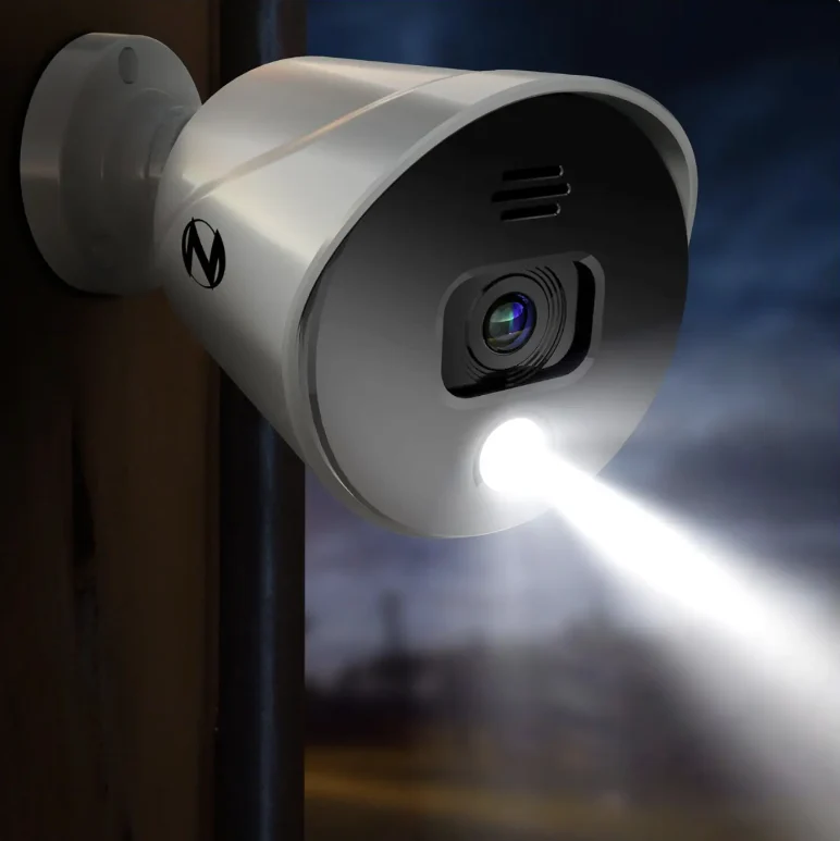 Refurbished Add On Wired 4K Spotlight Cameras with Audio Alerts and Sirens - 2 Pack - White - Image 6