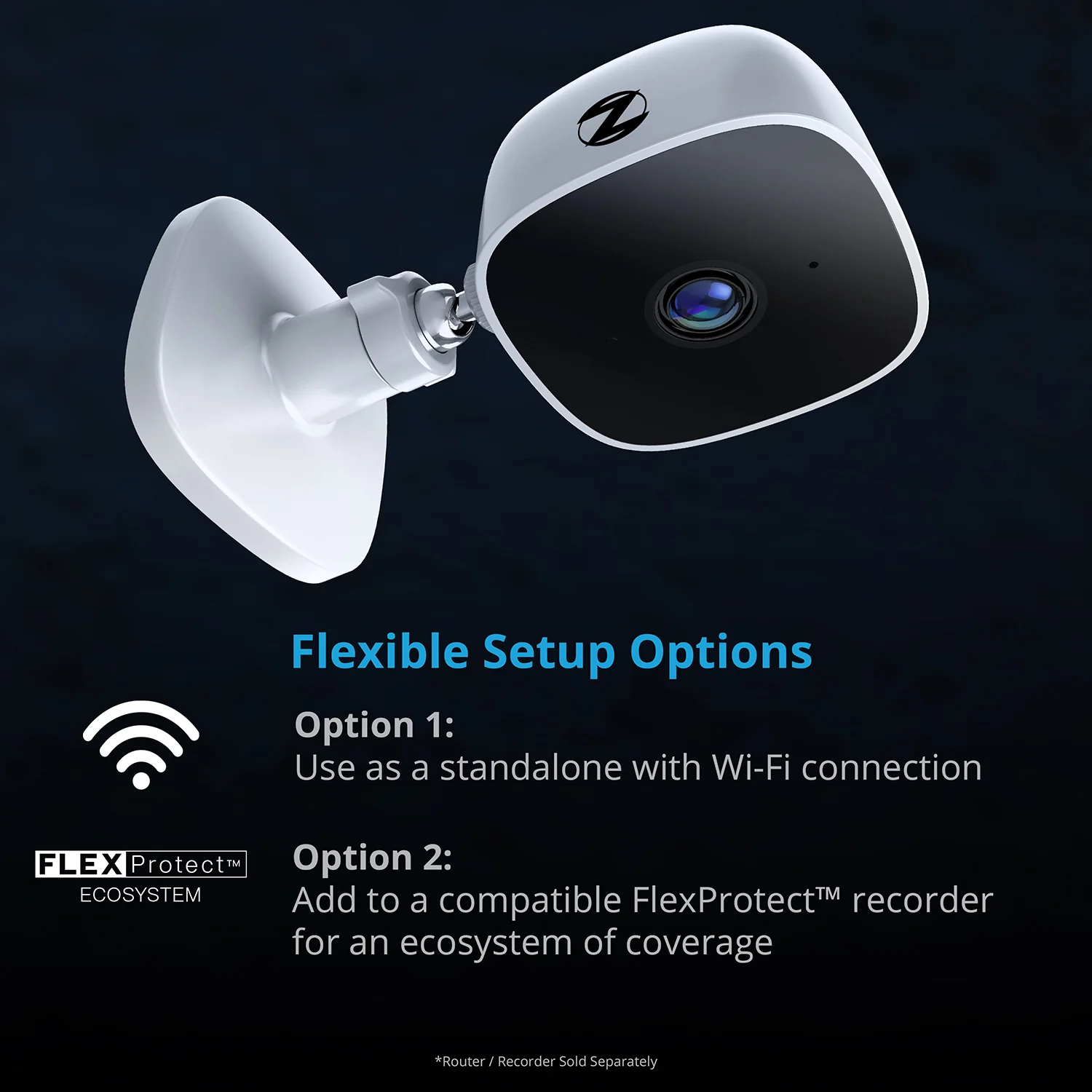 Indoor Wi-Fi IP Plug In 1080p Deterrence Camera with 2-Way Audio - White - Image 6