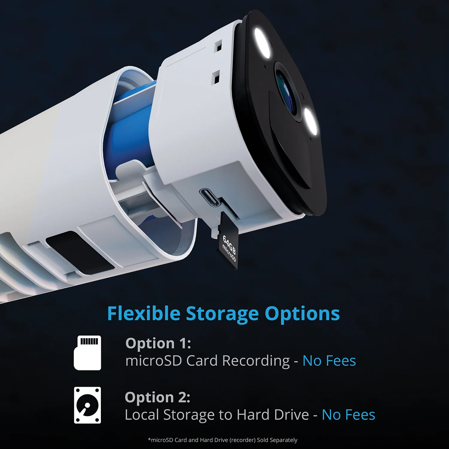 Refurbished Wire Free (Battery) 2K Spotlight Camera with 2-Way Audio and Audio Alerts and Siren - White - Image 8