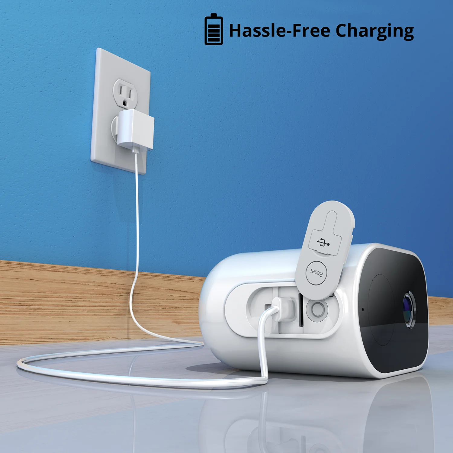 Wire Free (Battery) 2K Spotlight Cameras with 2-Way Audio and Audio Alerts and Sirens - 3 Pack - White - Image 8