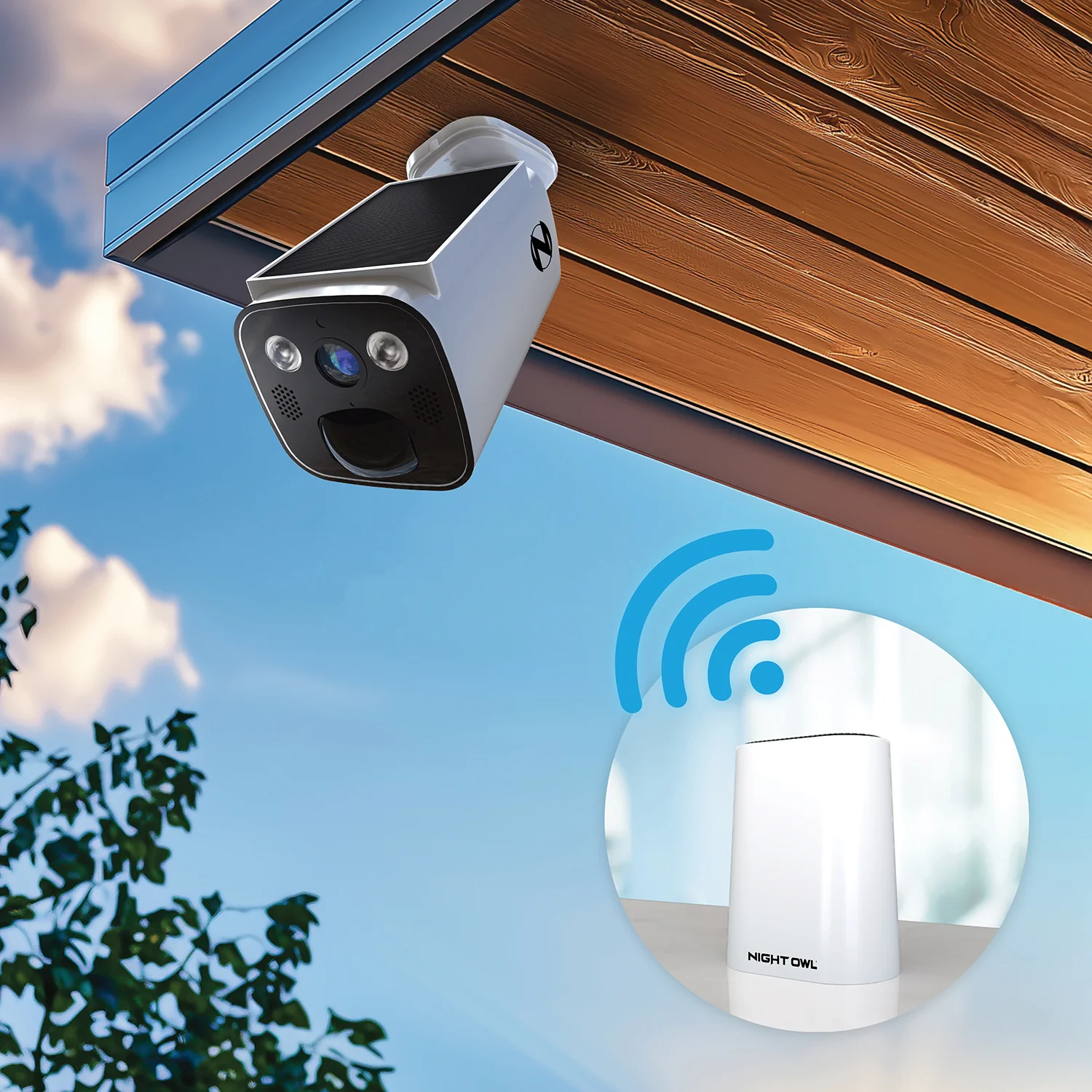 Expandable Wi-Fi Security Hub with 64GB microSD Card and 3 Solar Powered Wireless 2K Deterrence Cameras - Image 5