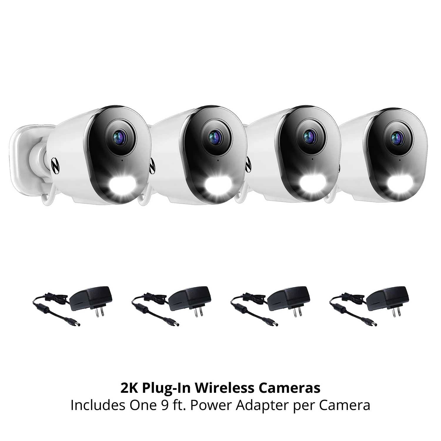 Expandable Wi-Fi Security Hub with 64GB microSD Card and 4 Plug-In Wi-Fi 2K Deterrence Cameras - Image 13