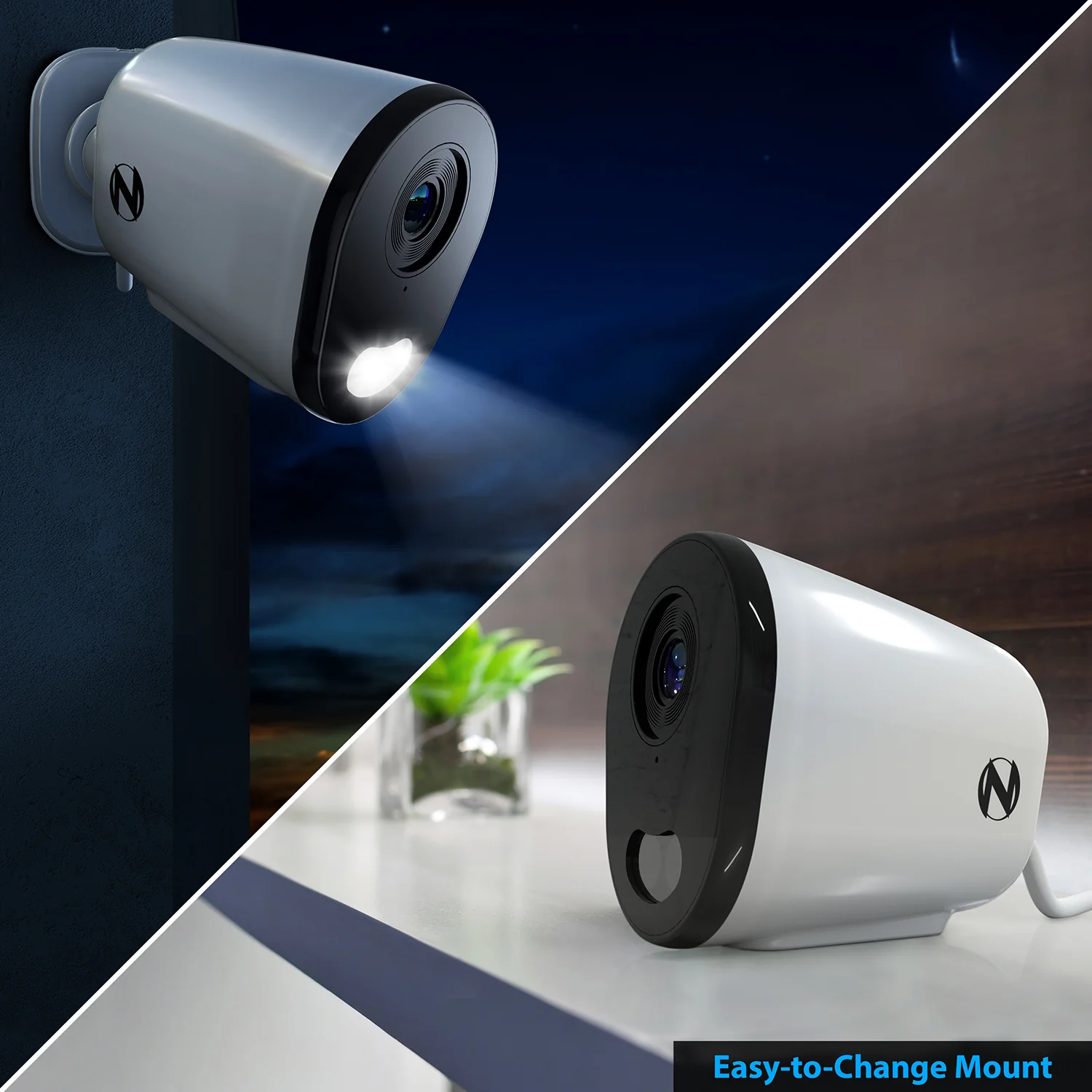 Wi-Fi IP Plug In 2K HD Deterrence Camera with 2-Way Audio and Audio Alerts and Siren - White - Image 10