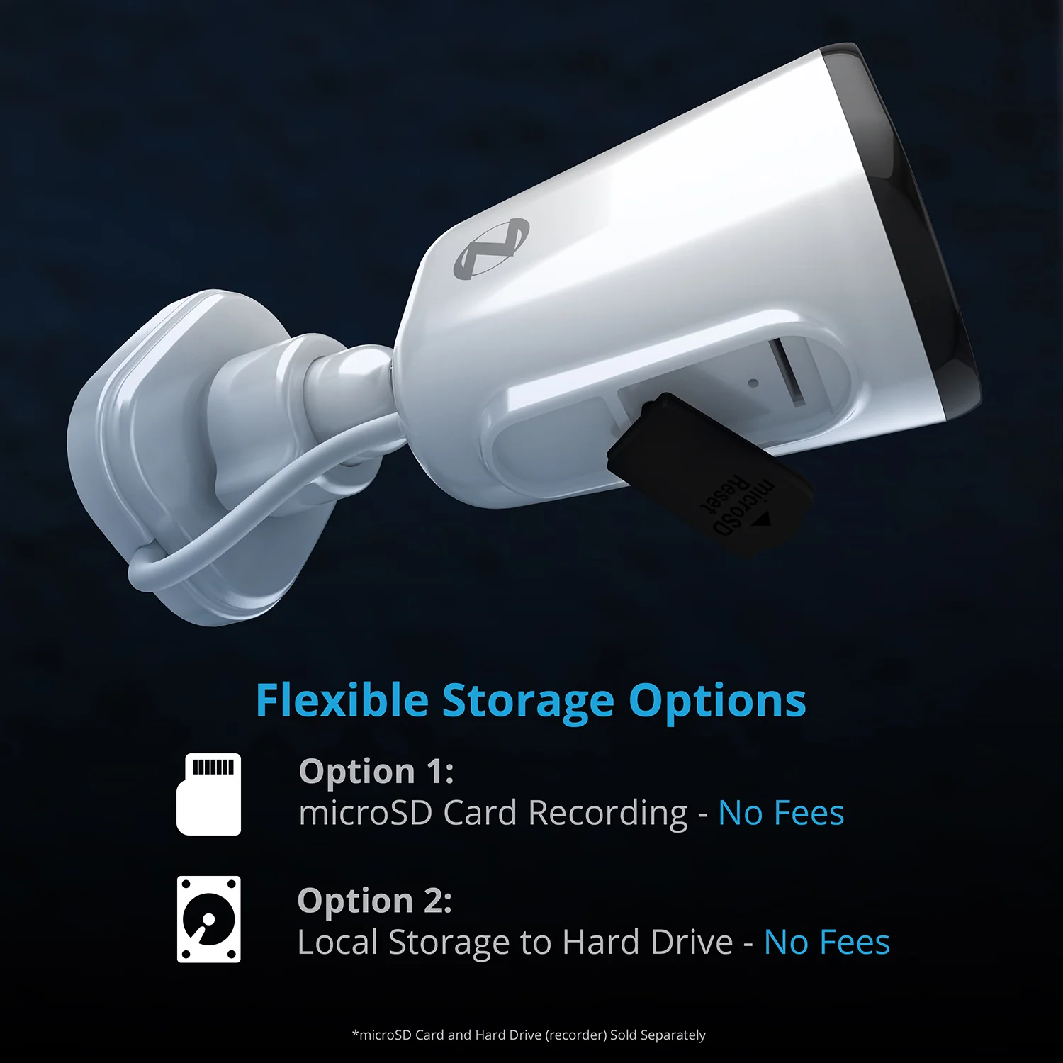 Wi-Fi IP Plug In 2K HD Deterrence Camera with 2-Way Audio and Audio Alerts and Siren - White - Image 7