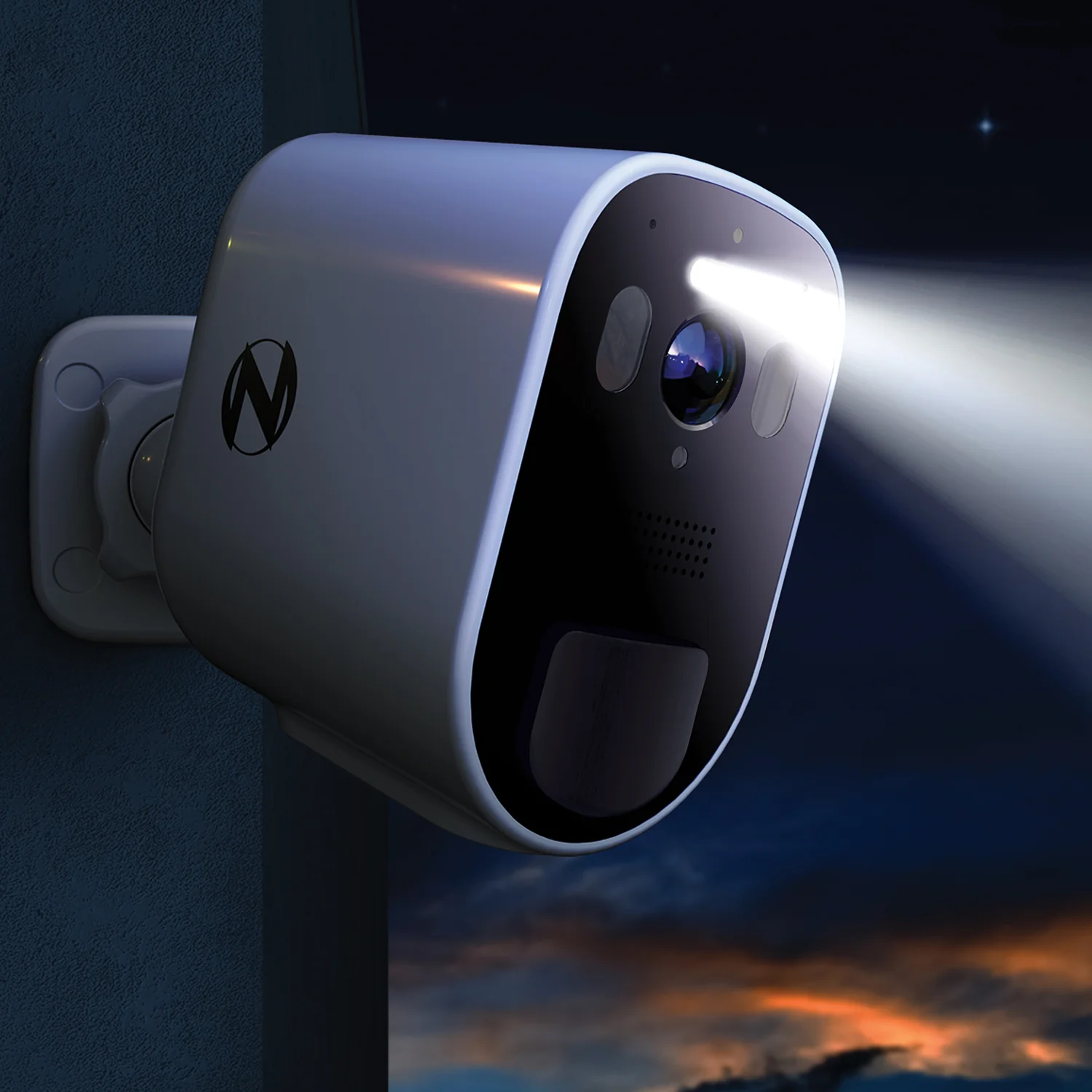 Wire Free 2K Spotlight Camera with 2-Way Audio - White - Image 10