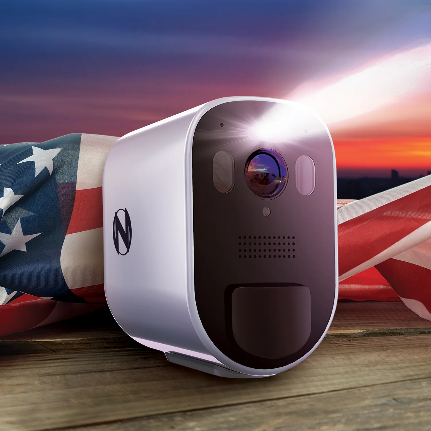 Wire Free 2K Spotlight Camera with 2-Way Audio - White - Image 3