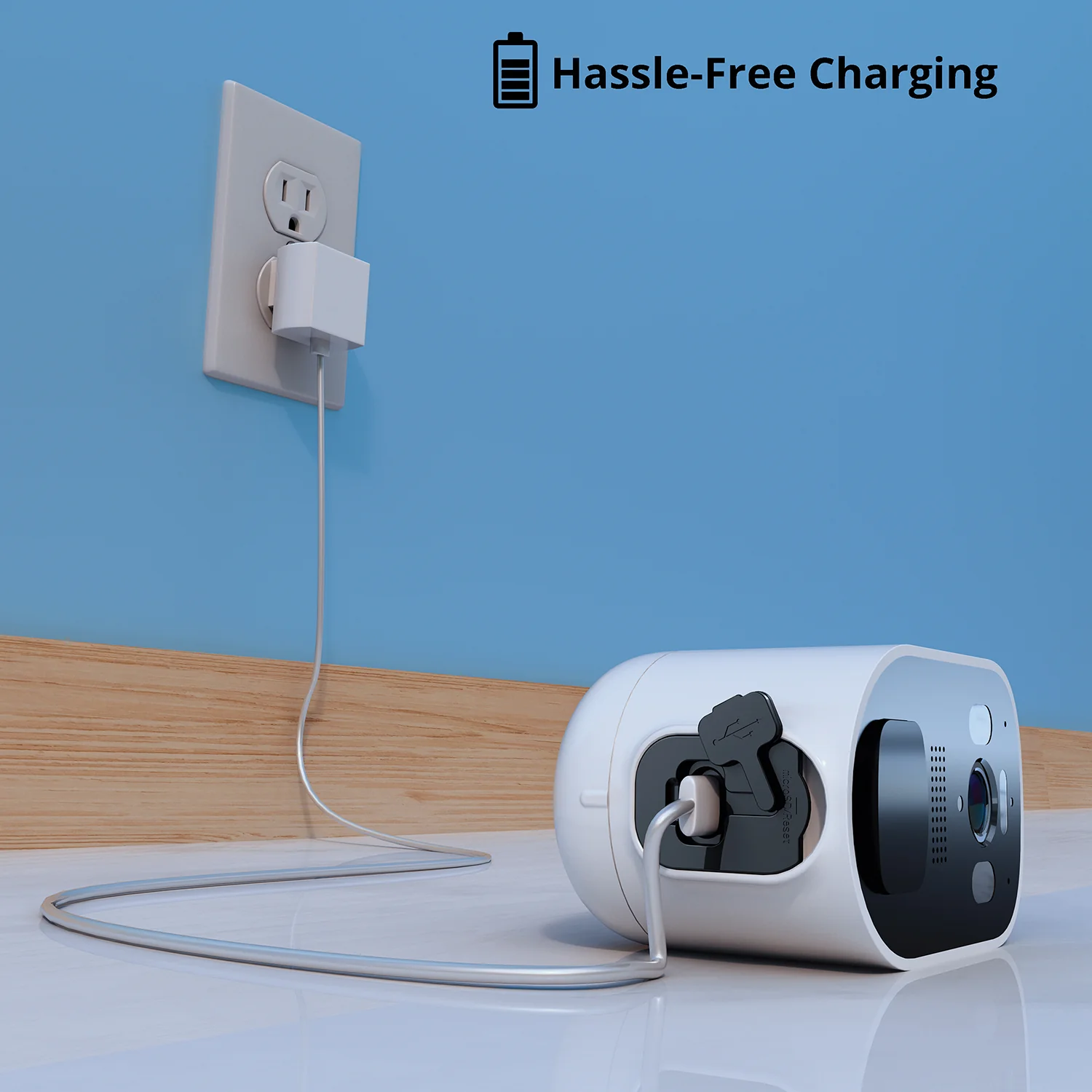 Wire Free 2K Spotlight Camera with 2-Way Audio - White - Image 8